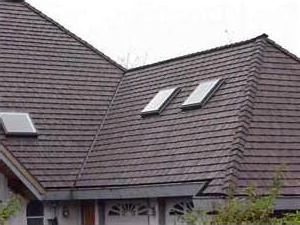 Image of A House Roof Using Tile Roof Material